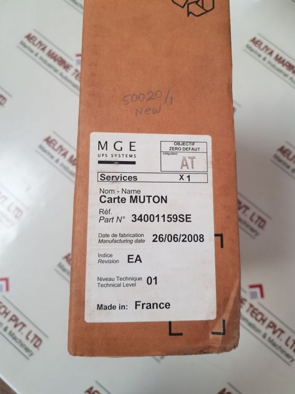 MGE UPS SYSTEMS 34001159SE CARTE MUTON