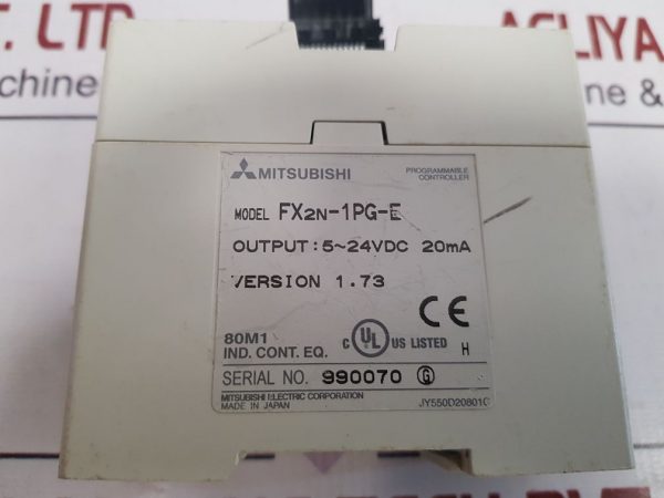 MITSUBISHI ELECTRIC FX2N-1PG-E PROGRAMMABLE CONTROLLER