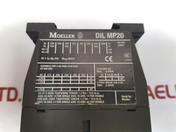 MOELLER DIL M32-XHI22 CONTACT BLOCK