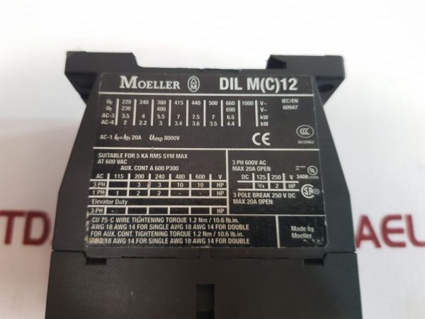 MOELLER DIL M32-XHI22 CONTACTOR A039962
