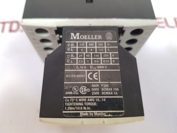 MOELLER DIL MP20 CONTACTOR A039962