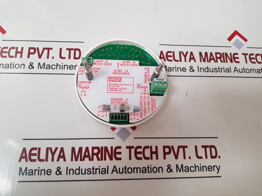 MSA A-ULTX-PCB-E-1-0-0-1-0 GAS MONITOR FACE PLATE