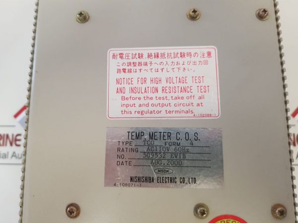 NISHISHIBA TCO TEMPERATURE METER