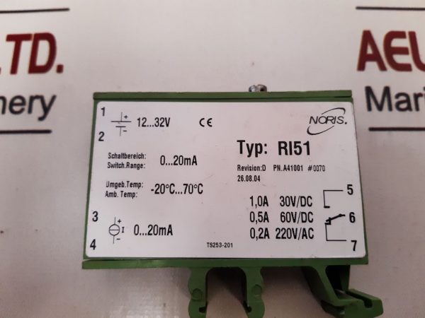 NORIS RI51 LIMIT VALUE SWITCH FOR FREQUENCY