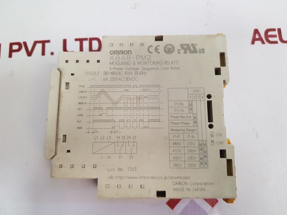 OMRON K8ABPM2 MEASURING & MONITORING RELAYS Aeliya Marine