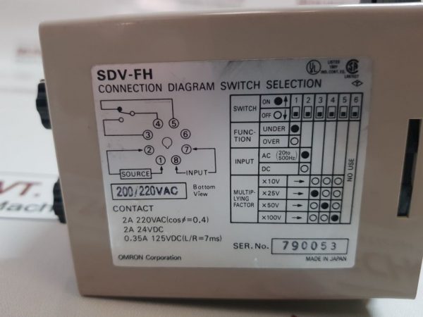 OMRON SDV-FH7 VOLTAGE SENSOR