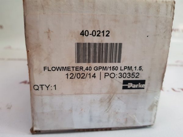 PARKER HANNIFIN P205020131W FLOW REJECT WATER METER
