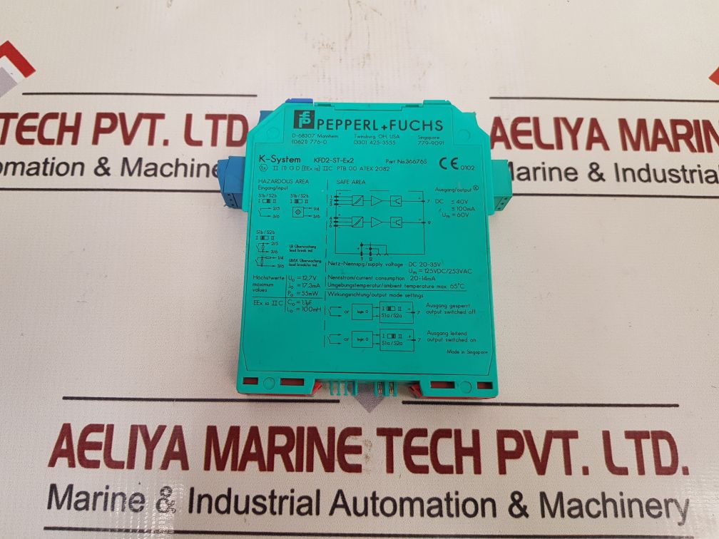 PEPPERL+FUCHS K-SYSTEM KFD2-ST-EX2 RELAY MODULE 36676S
