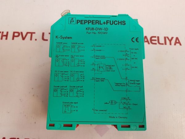 PEPPERL+FUCHS K-SYSTEM KFU8-DW-1.D SPEED MONITOR 190149