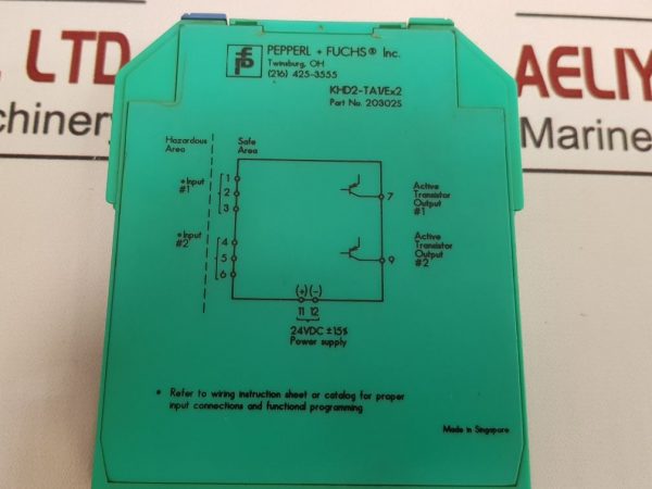 PEPPERL+FUCHS KHD2-TA1/EX2 TRANSFORMER ISOLATED AMPLIFIER