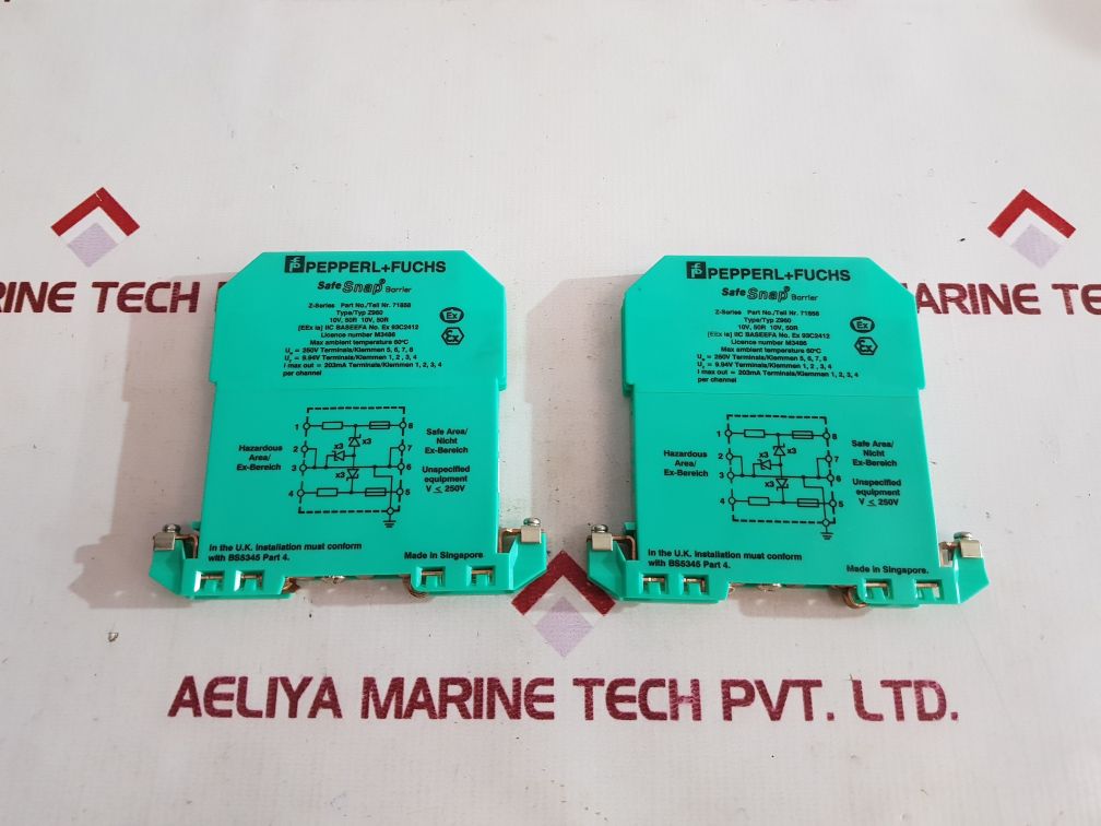 PEPPERL+FUCHS Z-SERIES Z960 SAFE SNAP BARRIER 71858