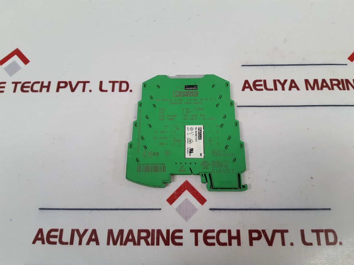 PHOENIX CONTACT MINI MCR-SL-UI-REL CONFIGURABLE THRESHOLD VALUE SWITCH