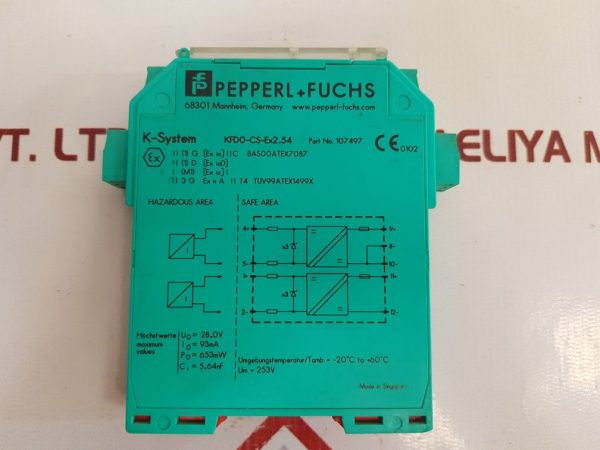 PEPPERL+FUCHS K-SYSTEM KFD0-CS-EX2.54 ISOLATED BARRIER