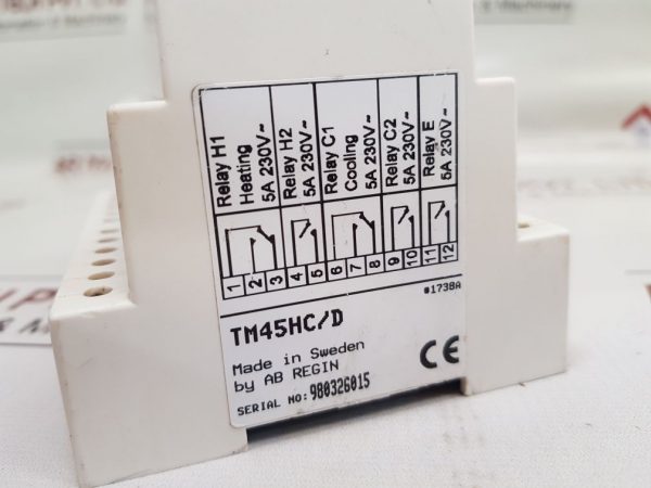 AB REGIN TM45HC/D ELECTRONIC THERMOSTAT