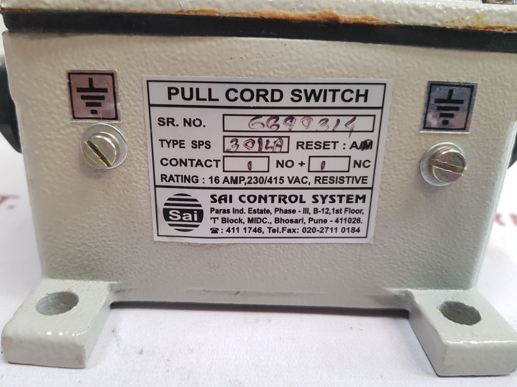 SAI CONTROL 301LA PULL CORD SWITCH