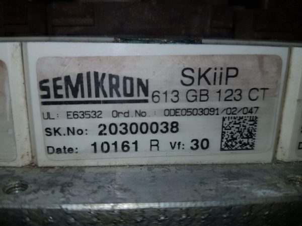 SEMIKRON 613 GB 123 CT POWER SUPPLY MODULE