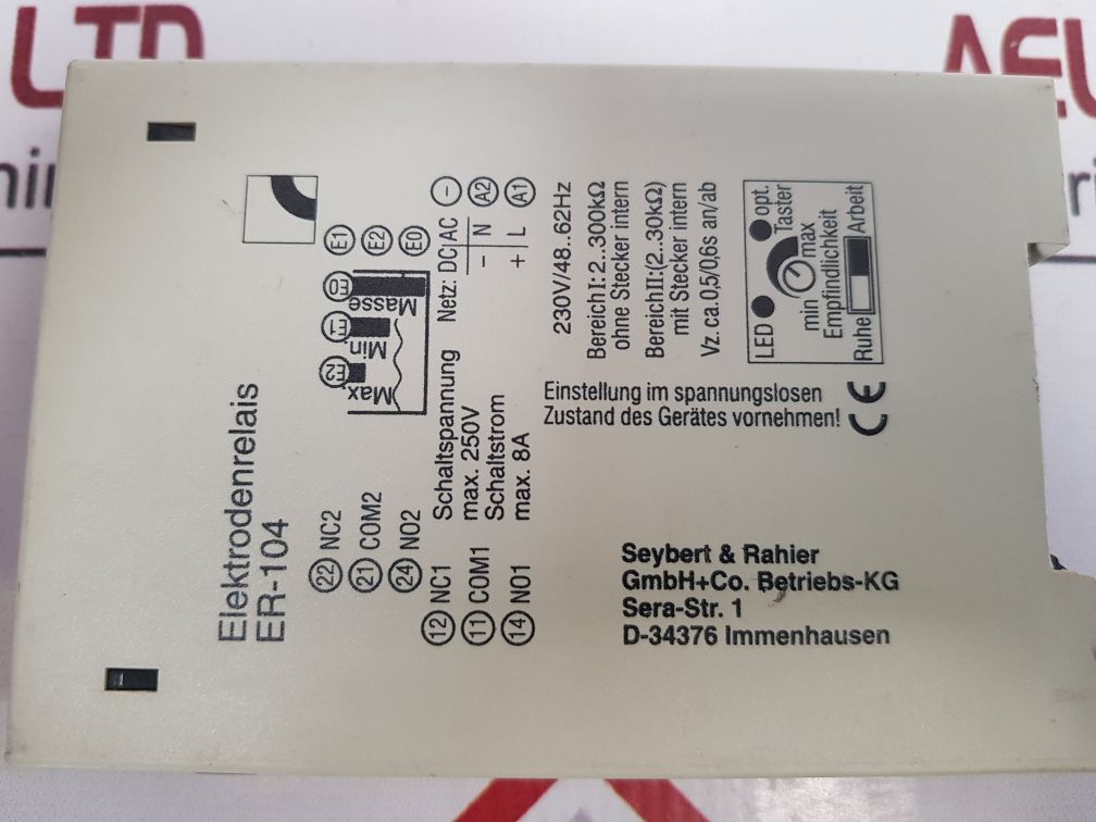 SERA ER-104 ELEKTRODENRELAIS/ ELECTRODE RELAY