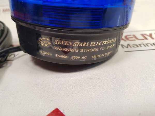 SEVEN STARS ELECTRONICS TK-86K BLUE WARNING STROBE FLASHER