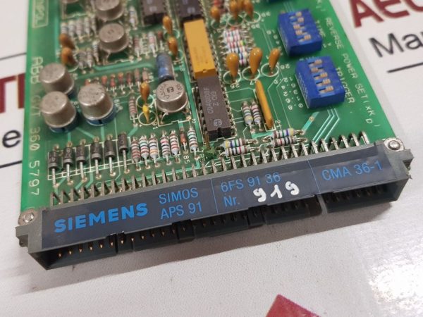 SIEMENS SIMOS APS 91 PCB CARD CMA 36/CMA 36-1