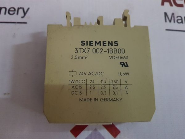 SIEMENS 3TX7 002-1BB00 COUPLING RELAY