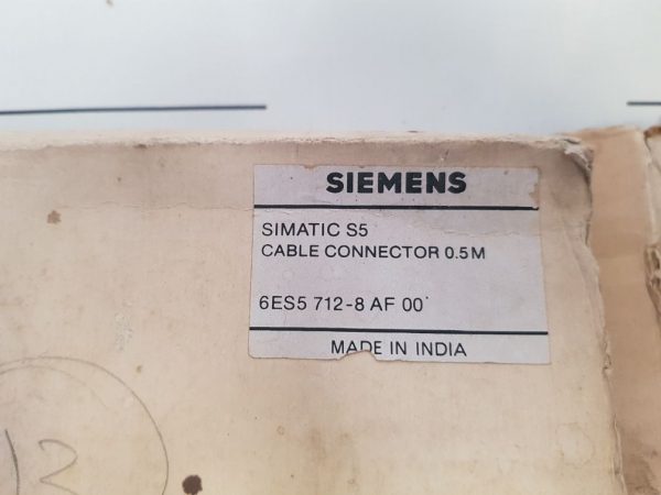 SIEMENS SIMATIC S5 6ES5 712-8 AF 00 CABLE CONNECTION 0.5 M