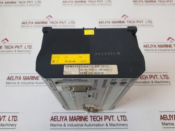 SIEMENS SIMATIC S5-101U CENTRAL CONTROLLER 6ES5101-8UA13