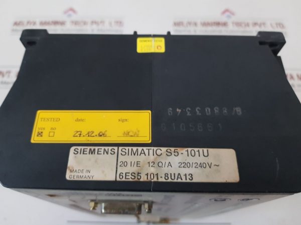 SIEMENS SIMATIC S5-101U CENTRAL CONTROLLER 6ES5101-8UA13