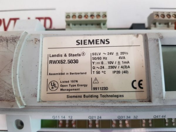 SIEMENS RWX62.5030 CONTROLLER