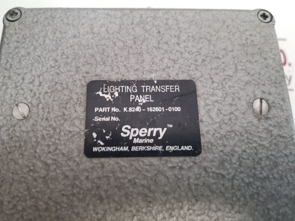 SPERRY MARINE K.8240-162601-0100 LIGHTING TRANSFER PANEL