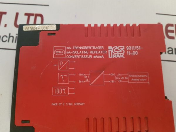 STAHL 9311/51-11-00 MA-ISOLATING REPEATER