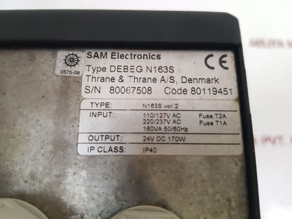 SAM ELECTRONICS DEBEG N163S POWER SUPPLY 0575-08