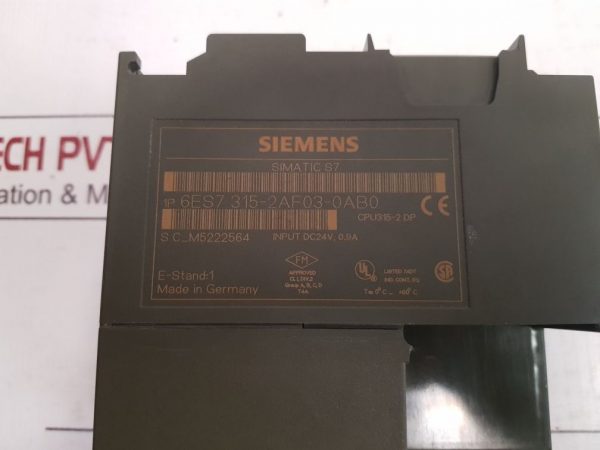 SIEMENS SIMATIC S7 CPU315-2 DP
