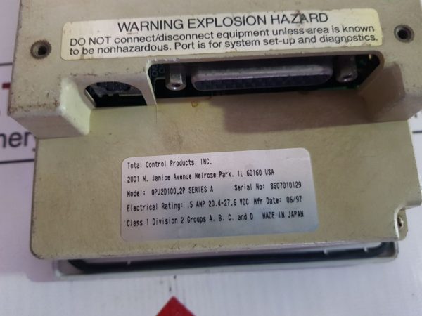TOTAL CONTROL QPJ2D100L2P DISPLAY PANEL