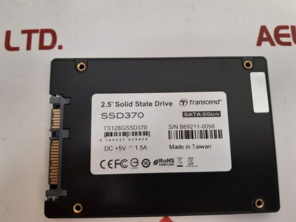 TRANSCEND SSD370 2.5” SOLID STATE DRIVE