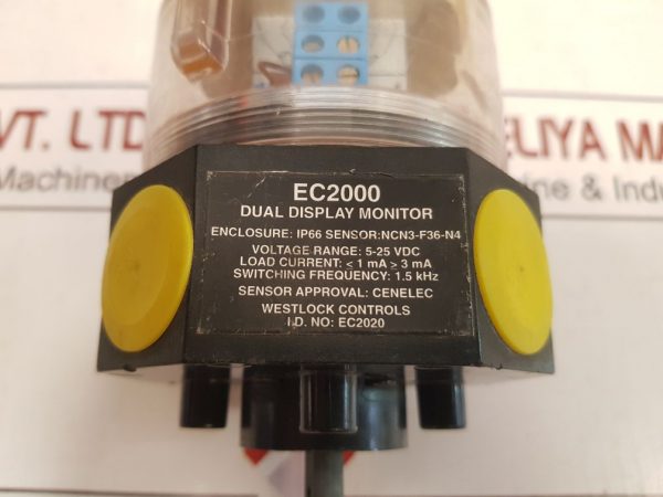 WESTLOCK CONTROLS EC2000 DUAL DISPLAY MONITOR NCN3-F36-N4