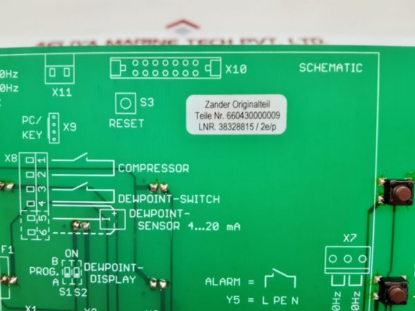 ZANDER MULTITRONIC 660430000009 PCB CARD