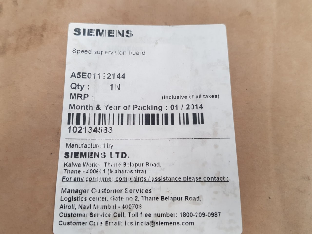 SIEMENS A5E01192144 SPEED SUPERVISION BOARD - Image 11