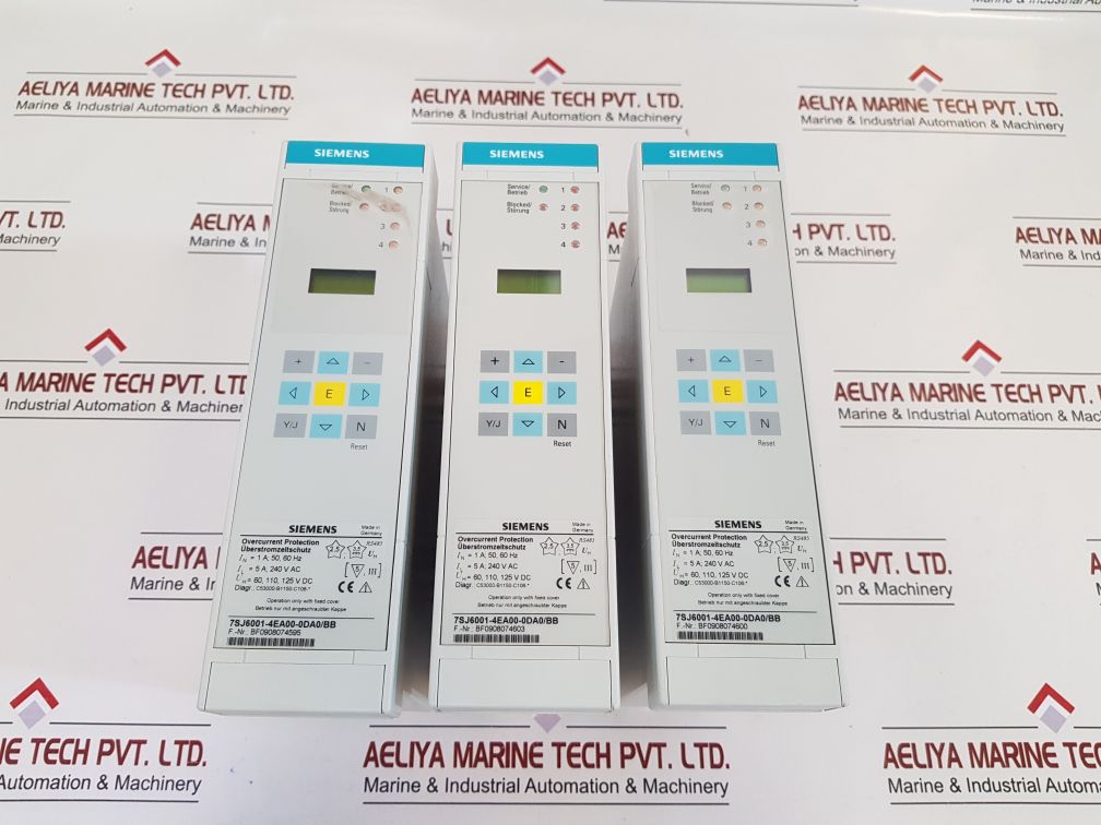 SIEMENS 7SJ6001-4EA00-0DA0/BB NUMERICAL OVERCURRENT PROTECTION RELAY