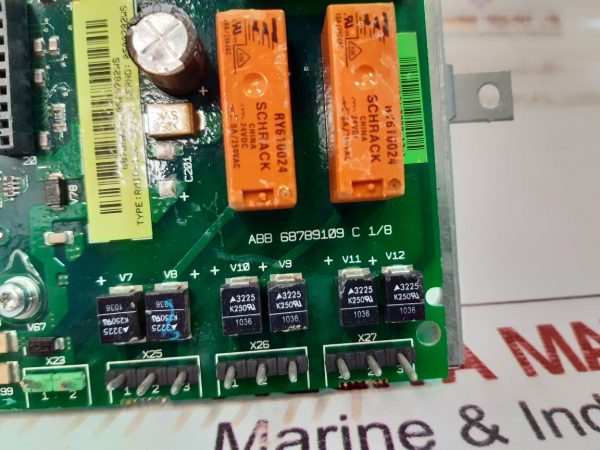 ABB RMIO-12C PC CONTROL BOARD 68789109 C 1/8