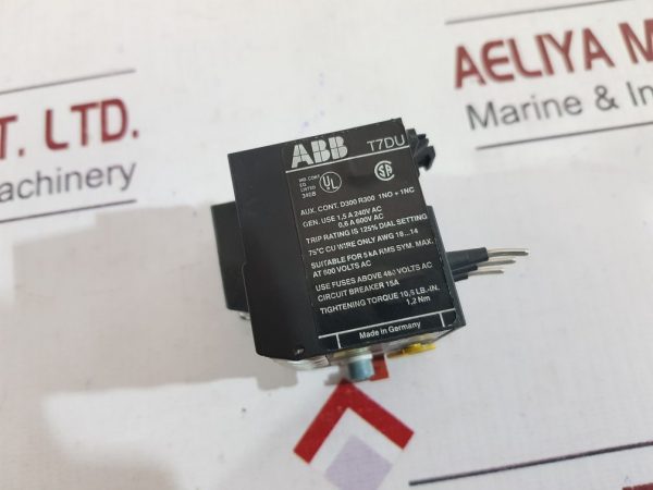 ABB T7DU THERMAL OVERLOAD RELAY 1.6-2.4A