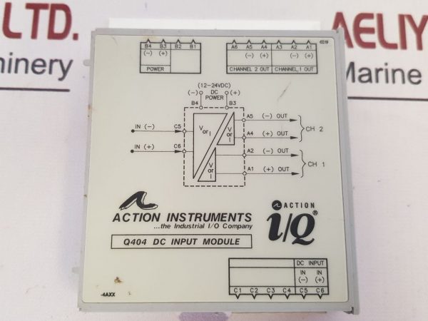 ACTION INSTRUMENTS Q404 DC INPUT MODULE Q404-4L00