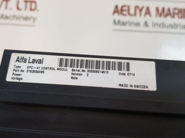 ALFA LAVAL EPC-41 CONTROL MODULE