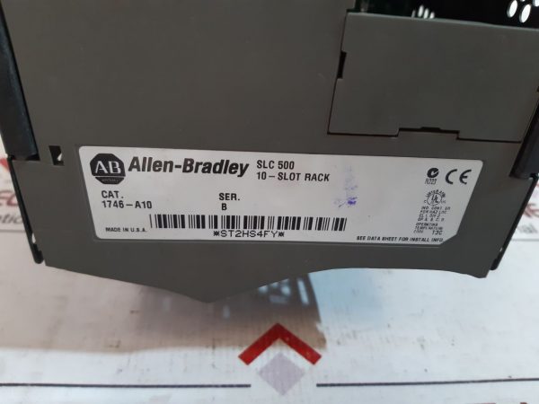 ALLEN-BRADLEY SLC 500 1746-A10 10-SLOT RACK MODULES