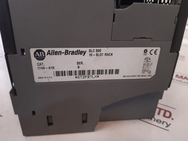 ALLEN-BRADLEY SLC500 10-SLOT RACK