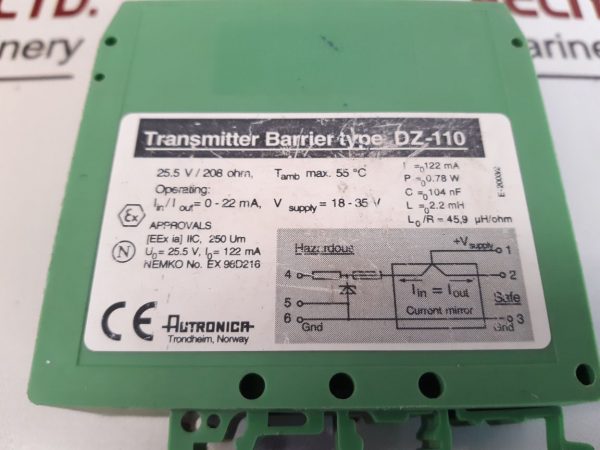 AUTRONICA DZ-110 TRANSMITTER BARRIER