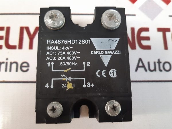 CARLO GAVAZZI RA4875HD12S01 SOLID STATE RELAY