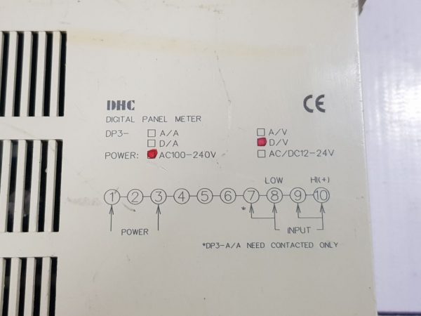 DHC DP3- D/V DIGITAL PANEL METER