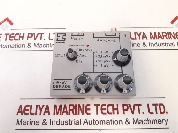 ELEMENTA MV/µV DEKADE