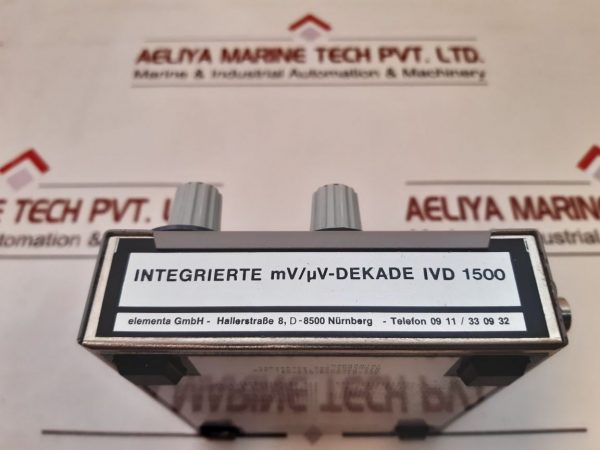 ELEMENTA MV/µV DEKADE