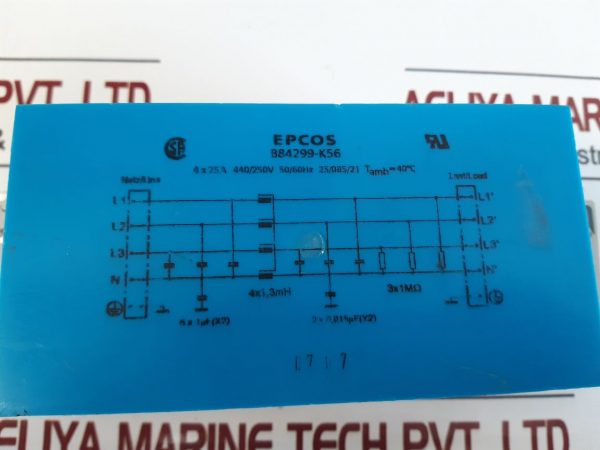 EPCOS B84299-K56 POWER LINIE FILTER